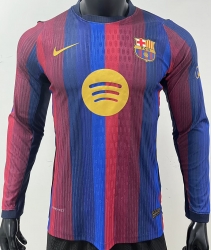 2627 Br Home Long Sleeve Player Version Soccer Jersey